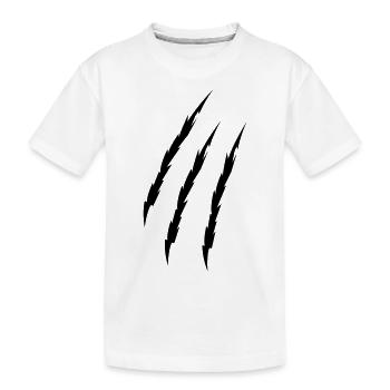 Claw - Kids' Premium Organic T-Shirt - white - Front