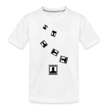 Icône de tampon - T-shirt bio Premium Enfant - blanc - Devant