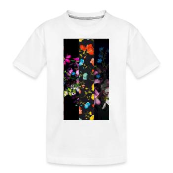 Tief Night Garden - Kinder Premium Bio T-Shirt - Weiß - Vorne