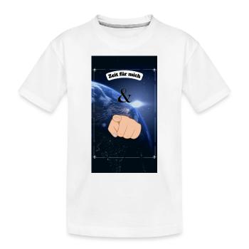 Zeit nur für mich und dich Bekleidung - Kinder Premium Bio T-Shirt - Weiß - Vorne