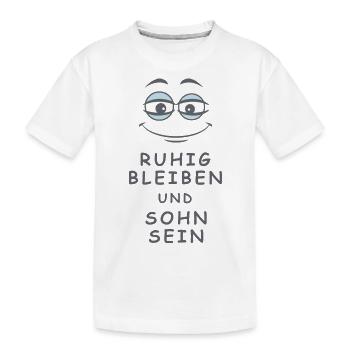 Sohn sein - Kinder Premium Bio T-Shirt - Weiß - Vorne