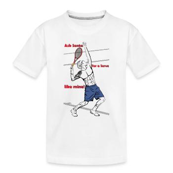 Tenns Serve propulsé par SJ Sports - T-shirt bio Premium Enfant - blanc - Devant