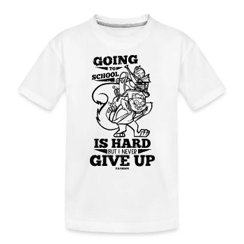 Inscription Enfants Cadeau Drôle - T-shirt bio Premium Enfant - blanc - Devant