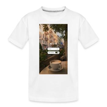Leben genießen Erinnerung - Kinder Premium Bio T-Shirt - Weiß - Vorne