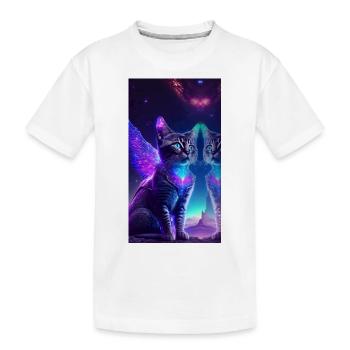 AstroCat - Kinder Premium Bio T-Shirt - Weiß - Vorne
