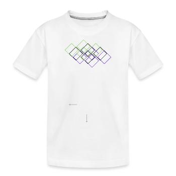 Geometric - Kids' Premium Organic T-Shirt - white - Front