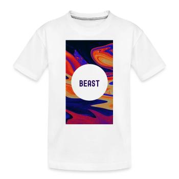 Beast Motivational: Entfessle deine innere Kraft - Kinder Premium Bio T-Shirt - Weiß - Vorne