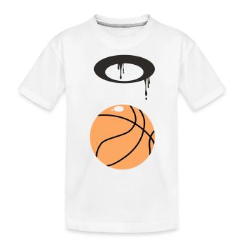 Basket-ball - T-shirt bio Premium Enfant - blanc - Devant