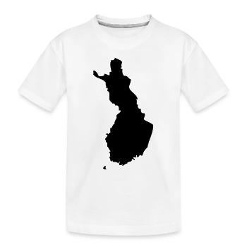 Finland - Kids' Premium Organic T-Shirt - white - Front