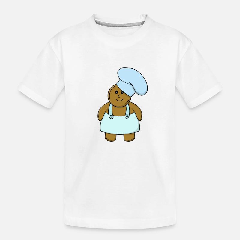 Bäcker-Lebkuchen-Keks - Kinder Premium Bio T-Shirt - Weiß