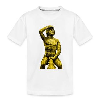 Bruckmandl Regensburg. The Regensburg Bruckmandl - Kids' Premium Organic T-Shirt - white - Front