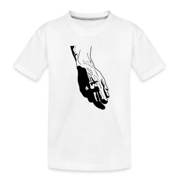 David - Kinder Premium Bio T-Shirt - Weiß - Vorne