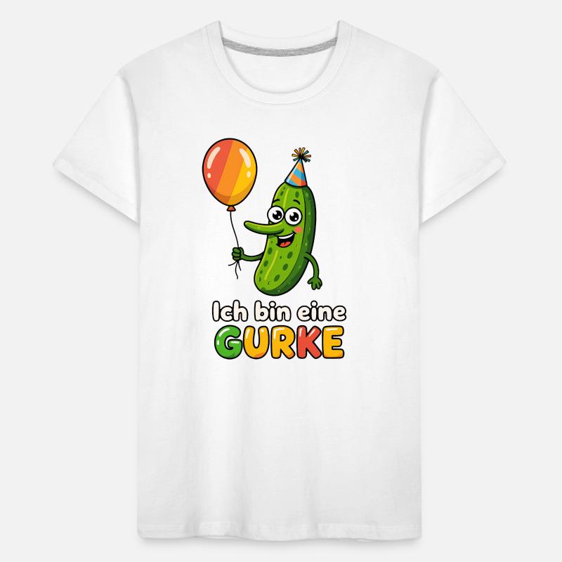 Costume de concombre, je suis un carnaval de carnaval de concombre T-shirt bio Premium Enfant