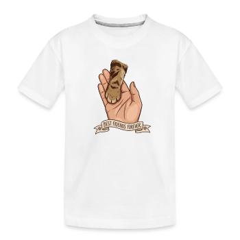 Beste Freunde für immer - Kinder Premium Bio T-Shirt - Weiß - Vorne