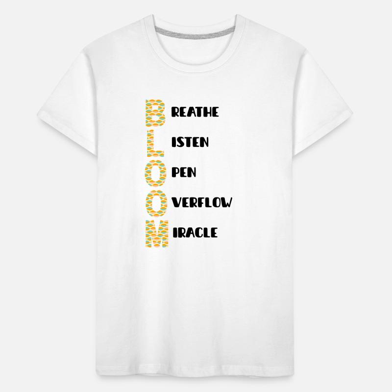 BLOOM Vertical Pattern Colors Kids' Premium Organic T-Shirt