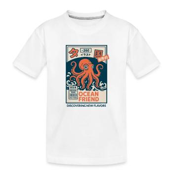 Ocean Friend - Kids' Premium Organic T-Shirt - white - Front