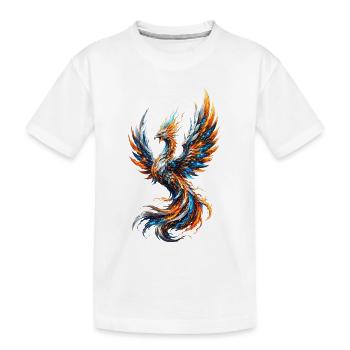 Phénix électrique flamboyant - T-shirt bio Premium Enfant - blanc - Devant