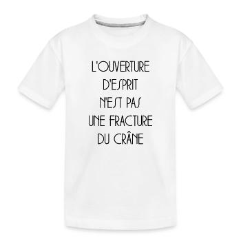 Citation Humour Philosophie Drôle Slogan Comique - T-shirt bio Premium Enfant - blanc - Devant