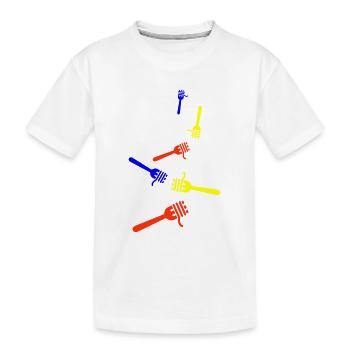 Symbole spaghetti - T-shirt bio Premium Enfant - blanc - Devant