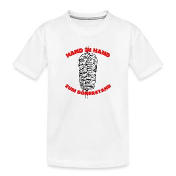 kebab - Kinder Premium Bio T-Shirt - Weiß - Vorne