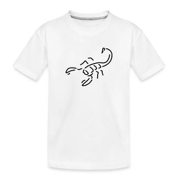 skorpion gift - Kinder Premium Bio T-Shirt - Weiß - Vorne