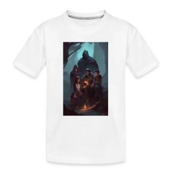 Contes familiaux de dark fantasy - T-shirt bio Premium Enfant - blanc - Devant