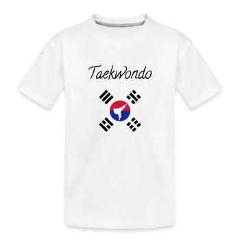 Taekwondo Taekwondoin Tae-Kwon-Do Tae Kwon Do - Kids' Premium Organic T-Shirt - white - Front