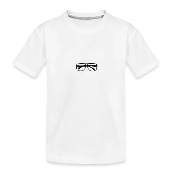 Spectacles - Kids' Premium Organic T-Shirt - white - Front
