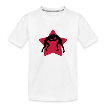 Lutte Lutteur Sport Sportif Athlète - T-shirt bio Premium Enfant - blanc - Devant