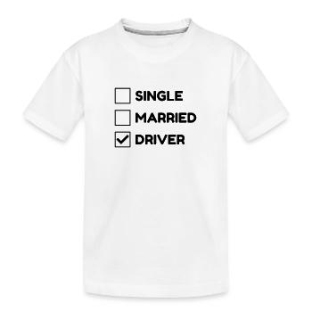 Fahrer Fahren Sport Auto Spieler - Kinder Premium Bio T-Shirt - Weiß - Vorne