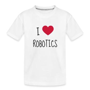 Robotik / Roboter / Robot / Robotics - Kinder Premium Bio T-Shirt - Weiß - Vorne