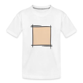 Decorative frame. Banners / picture frames. - Kids' Premium Organic T-Shirt - white - Front
