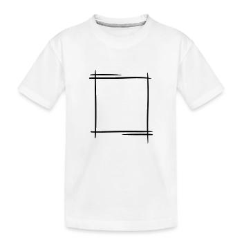 Dekorativer Rahmen. Banner / Bilderrahmen. - Kinder Premium Bio T-Shirt - Weiß - Vorne
