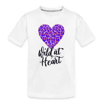 Sauvage dans l’âme - T-shirt bio Premium Enfant - blanc - Devant