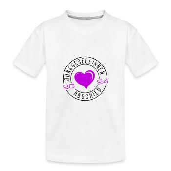 Junggesellinnenabschied 2024 - Kinder Premium Bio T-Shirt - Weiß - Vorne