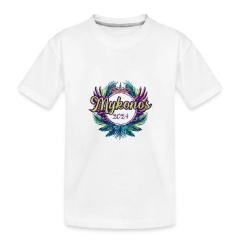 Mykonos 2024 Coloré - T-shirt bio Premium Enfant - blanc - Devant