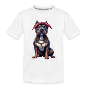 Pitbull Le Rappeur - T-shirt bio Premium Enfant - blanc - Devant