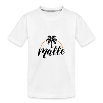Malle Palme - Kids' Premium Organic T-Shirt - white - Front