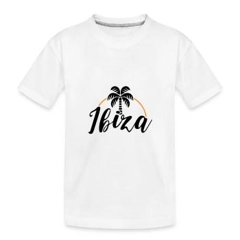 Ibiza Palm - Kids' Premium Organic T-Shirt - white - Front