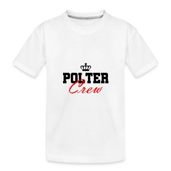 Polter Crew Verlobung Hochzeit - Kinder Premium Bio T-Shirt - Weiß - Vorne