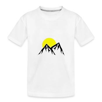 Icône Montagnes Icône - T-shirt bio Premium Enfant - blanc - Devant