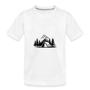 Tentes de camping - T-shirt bio Premium Enfant - blanc - Devant