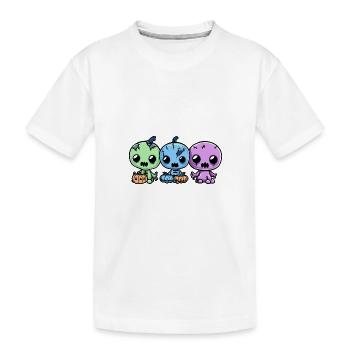 Zombies Halloween Dessin animé - T-shirt bio Premium Enfant - blanc - Devant