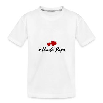 Papa chien - T-shirt bio Premium Enfant - blanc - Devant