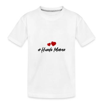 Maman de chiens - T-shirt bio Premium Enfant - blanc - Devant