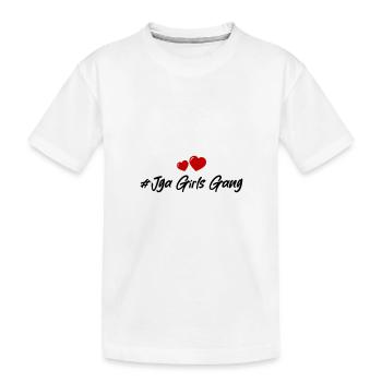 Enterrement de vie de jeune fille - T-shirt bio Premium Enfant - blanc - Devant