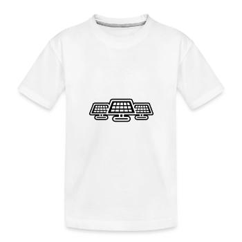 Photovoltaic System Solar Energy - Kids' Premium Organic T-Shirt - white - Front
