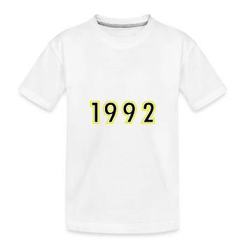 1992 Year Birthday - Kids' Premium Organic T-Shirt - white - Front