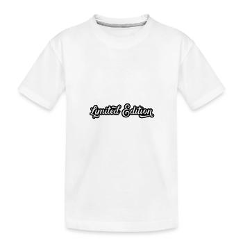 Limited Edition - Kids' Premium Organic T-Shirt - white - Front