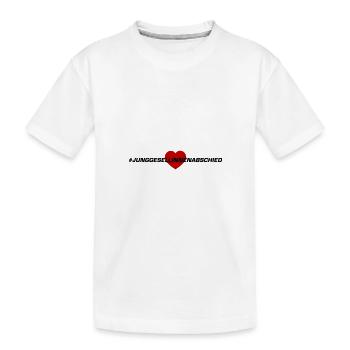 Junggesellinnenabschied Herz - Kinder Premium Bio T-Shirt - Weiß - Vorne